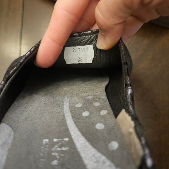 NAOT Lodos Slide Mule Women's Size 38/ US 7-7.5 Mixed Metallic Leather Slip On - Picture 9 of 12